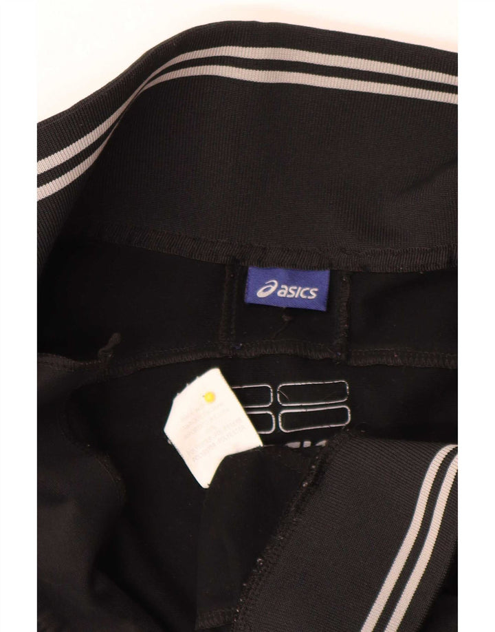 Giacca da ginnastica grafica da uomo Asics, piccola, in poliestere nero