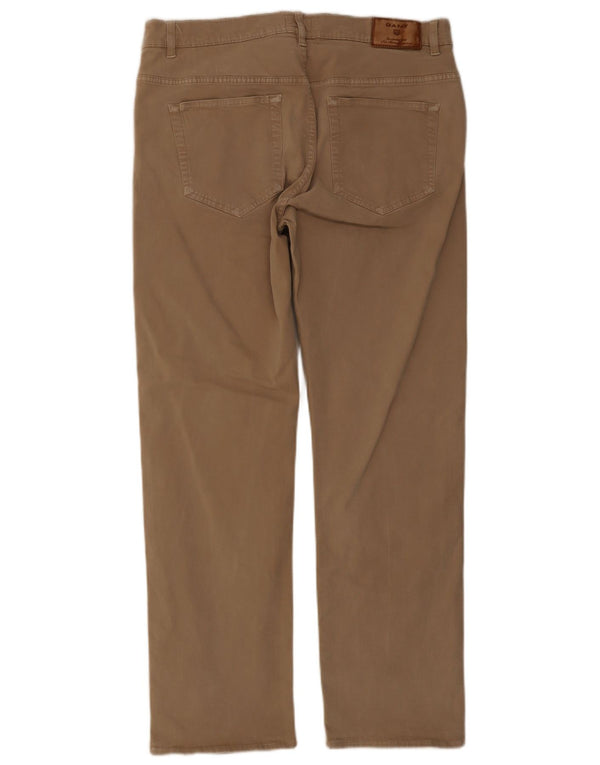Gant Mens Jason Straight Ležerne hlače regularnog kroja W36 L32 Bež