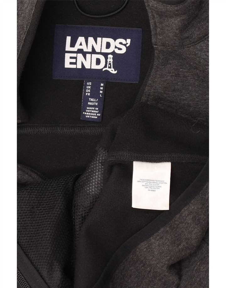 Lands End Herre træningsdragt Topjakke Medium Grey Flecked Bomuld