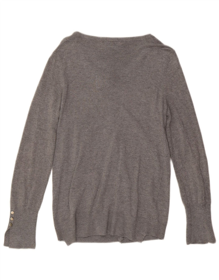 Zara Womens Cardigan Sweater UK 14 Large Grey