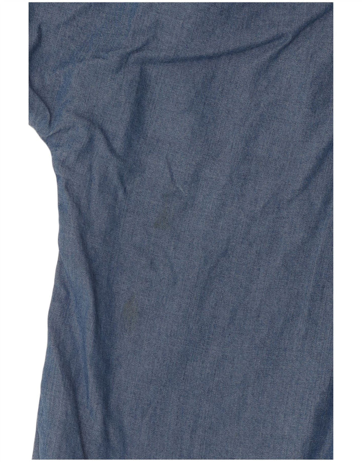 Mountain Warehouse Womens Short Sleeve Oversized Shirt UK 10 Small Blue