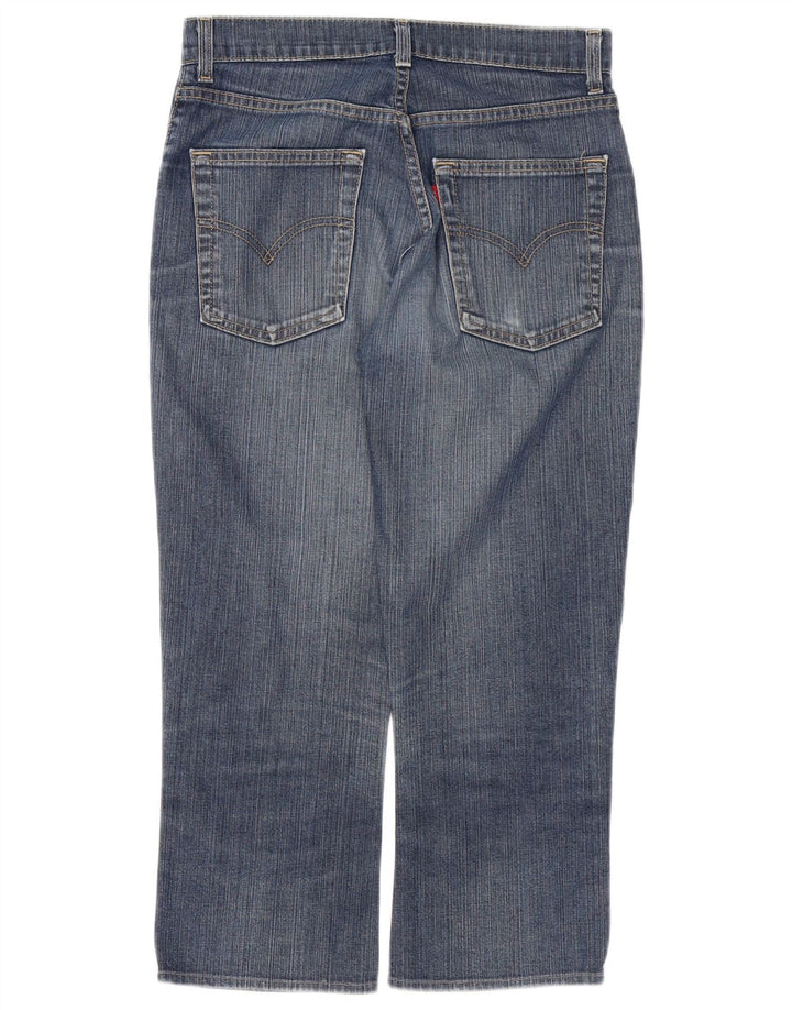 LEVI'S Womens 525 Cropped Jeans W28 L23 Blue Cotton