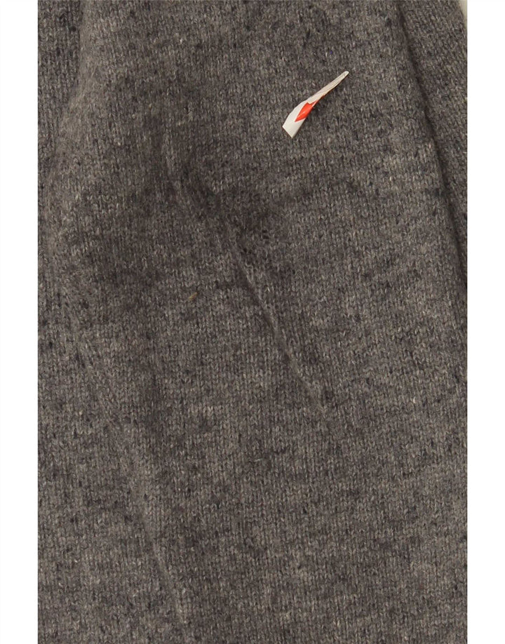 Tommy Hilfiger Mens Crew Neck Jumper Sweater Medium Grey Flecked Lambswool