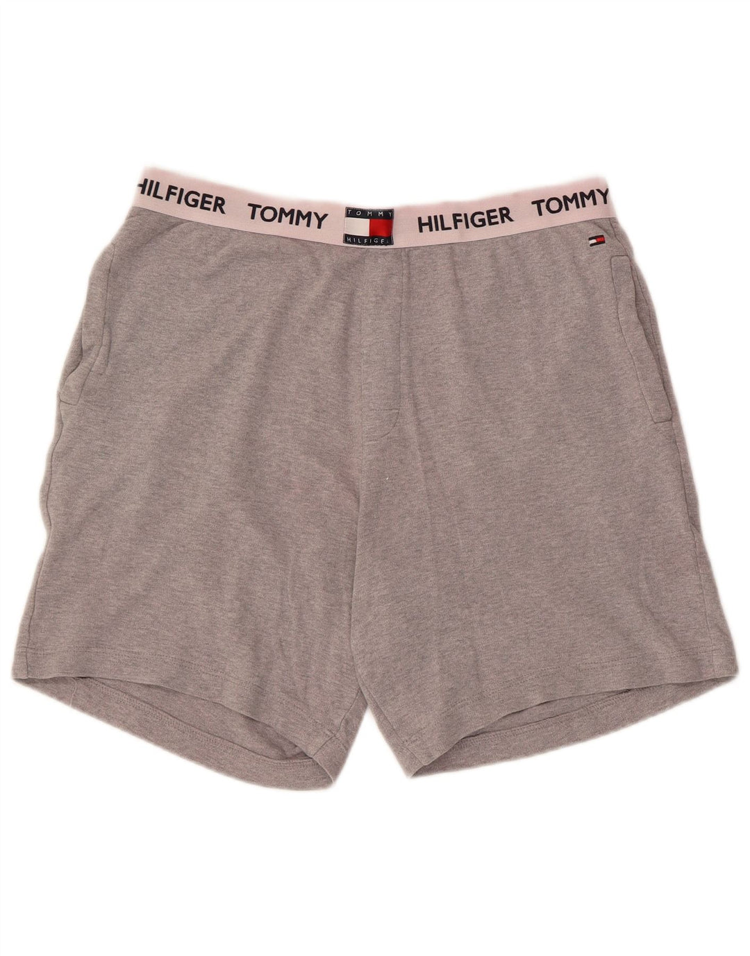 Tommy Hilfiger Mens Graphic Sport Shorts Medium Grey Cotton