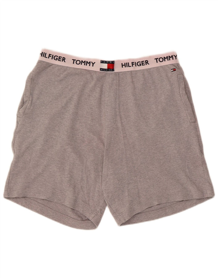 Tommy Hilfiger Mens Graphic Sport Shorts Medium Grey Cotton