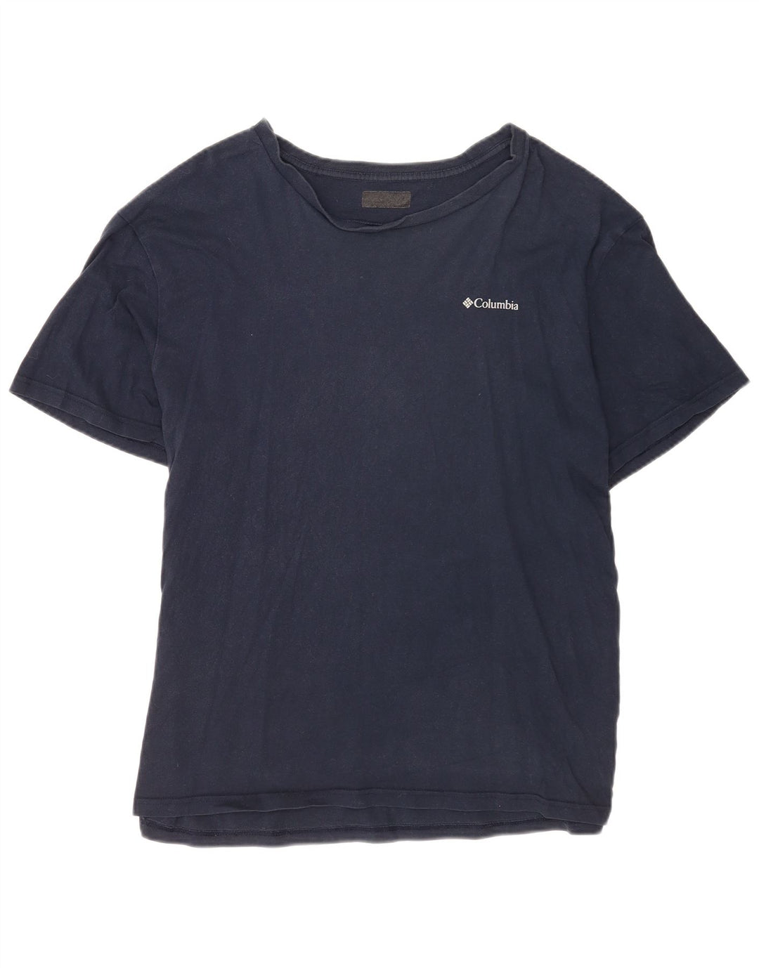 Columbia Mens Graphic T-Shirt Top Large Navy Blue