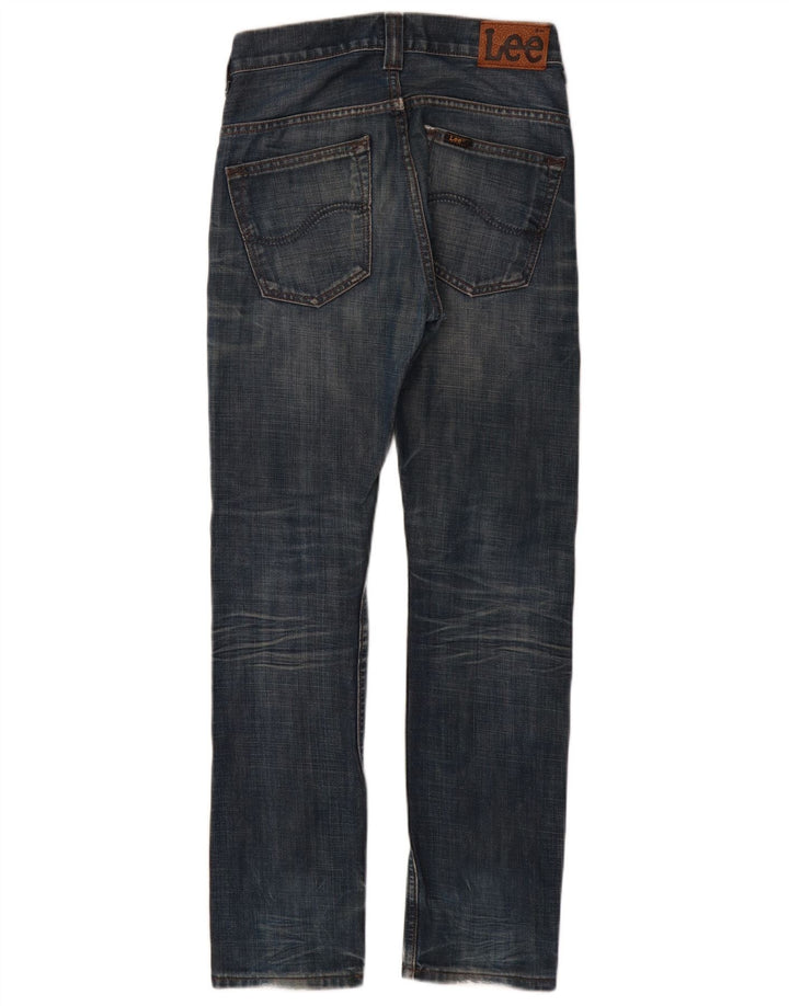 LEE Boys Distressed Slim Jeans 11-12 Years W26 L30 Blue Cotton
