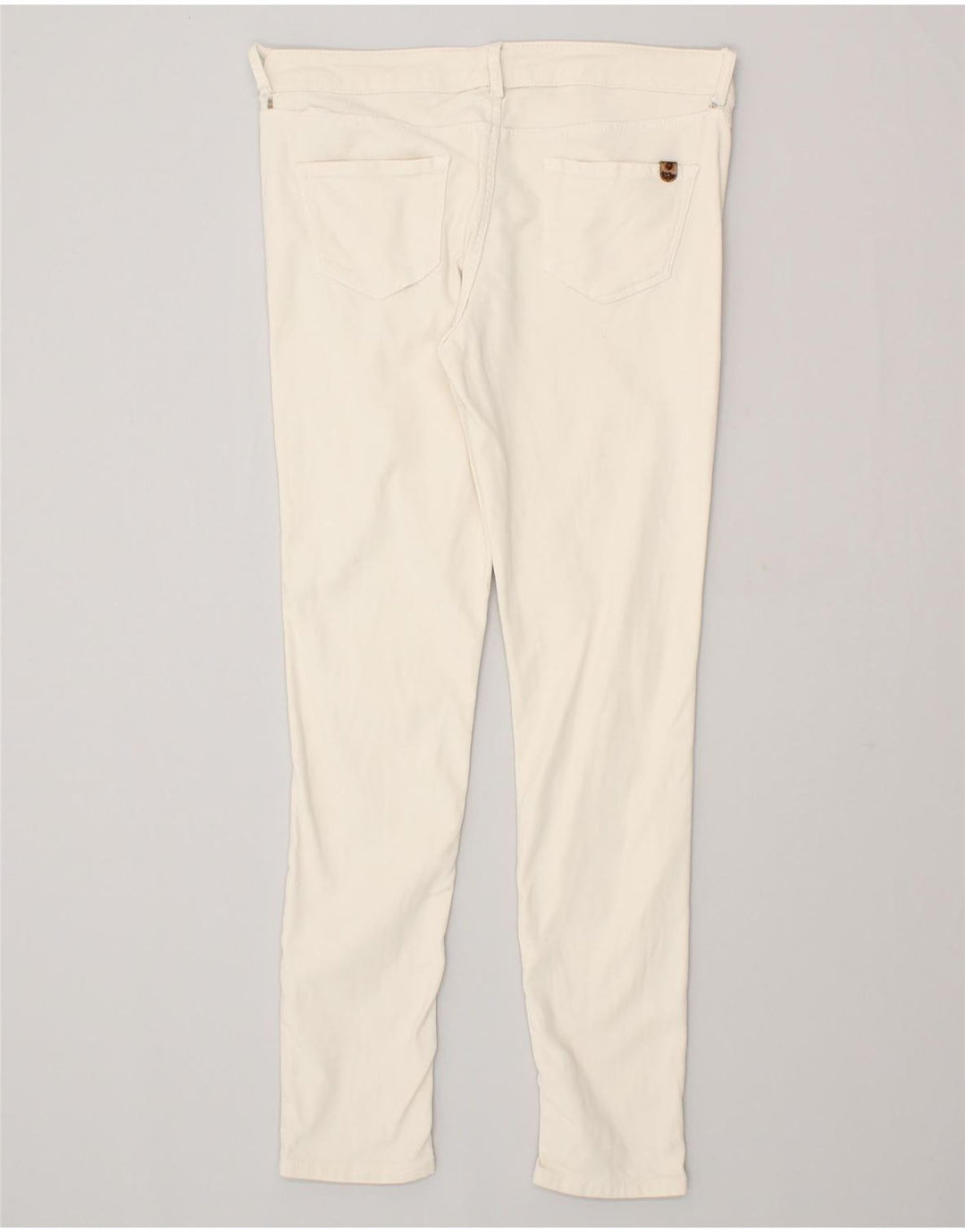 MASSIMO DUTTI Womens Skinny Jeans EU 40 Medium W30 L28 Off White Cotton | Vintage Massimo Dutti | Thrift | Second-Hand Massimo Dutti | Used Clothing | Messina Hembry 