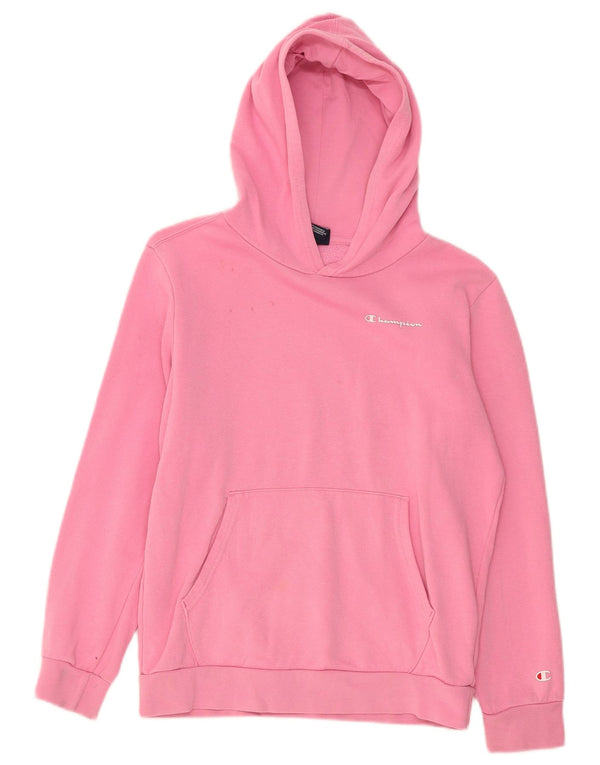 Champion Girls Hoodie Jumper 13-14 år XL Pink Bomuld