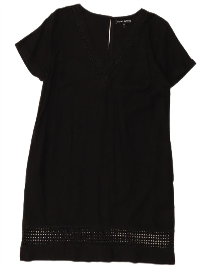 Næste Womens Shift Dress UK 12 Medium Black Linen