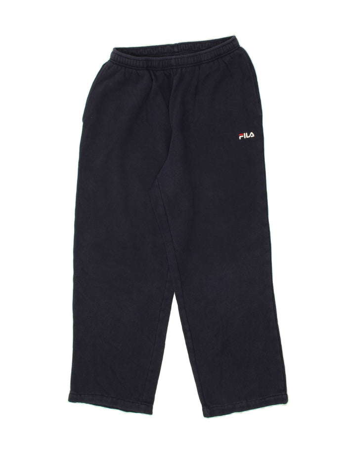 FILA Mens Tracksuit Trousers Small Navy Blue Cotton Vintage Fila and Second-Hand Fila from Messina Hembry 