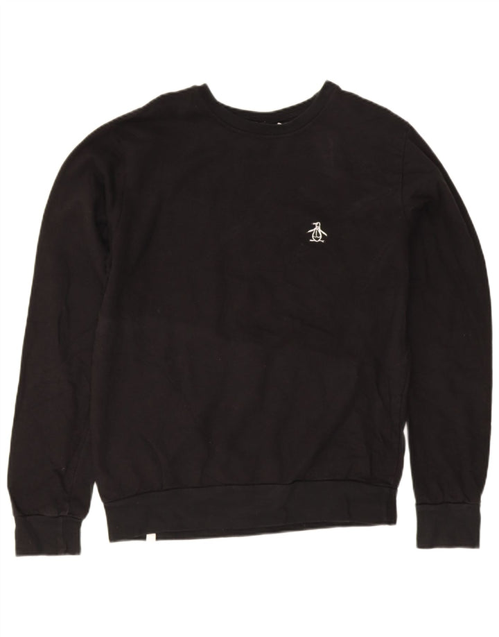Penguin Hombre Sudadera Jumper Medium Negro Algodón