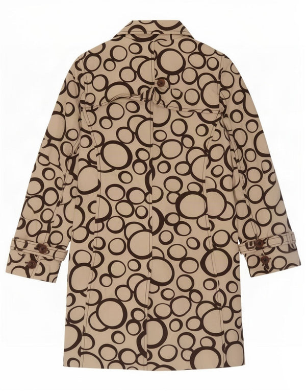 Coast Womens Trench Coat UK 12 Medium Beige Geometrisk Bomuld