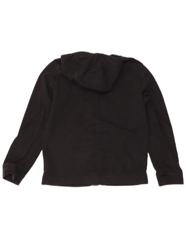 Nike Boys Zip Hoodie Sweater 13-14 Years XL Black Cotton