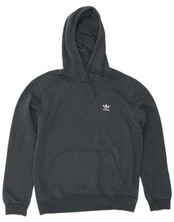 Adidas Mens Hoodie Jumper Medium Green Cotton