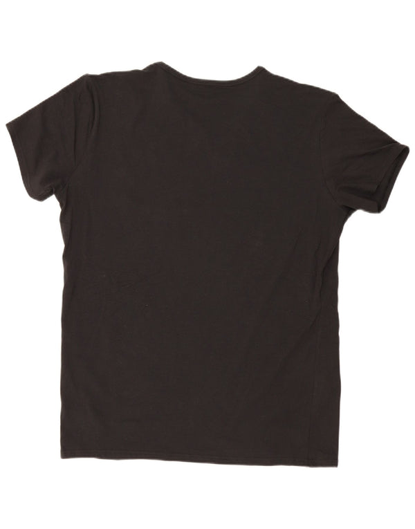 Camiseta masculina Tommy Hilfiger Top 2XL algodão preto