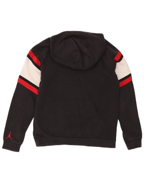 Jordan Herre grafisk hættetrøje Jumper Medium Sort Colourblock Bomuld