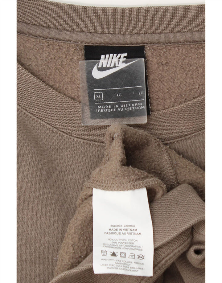 Felpa Nike Uomo Maglione XL Grigio Cotone