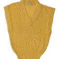 CREATION Womens Vest Tank Top EU 38 Medium Yellow Polyacrylic Vintage Creation and Second-Hand Creation from Messina Hembry 
