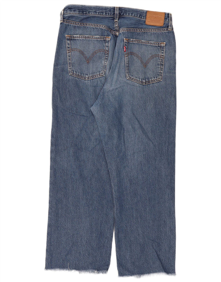 Levi's Womens Ribcage Straight Jeans W32 L29 Blue Cotton