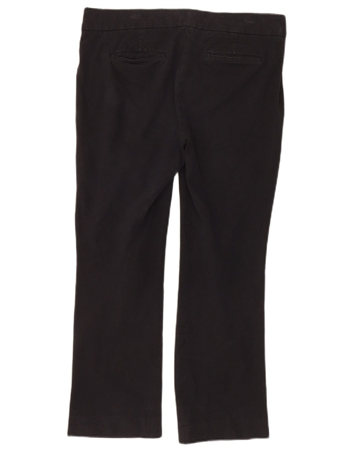 J. Crew Womens Campbell Bootcut Cropped Trousers US 4 Small W32 L25 Black