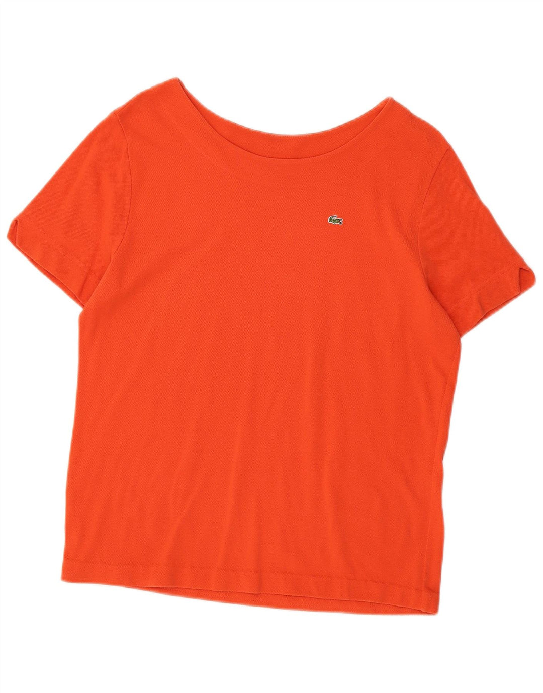 LACOSTE Womens T-Shirt Top Size 48 XL Orange