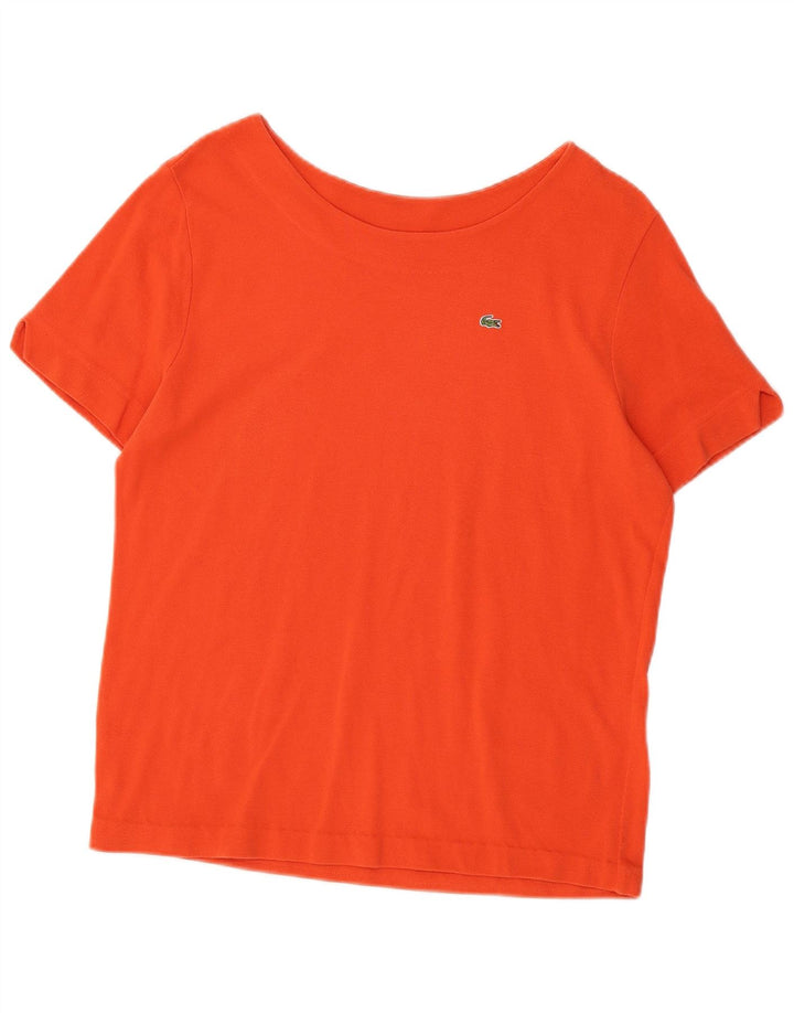 LACOSTE Womens T-Shirt Top Size 48 XL Orange