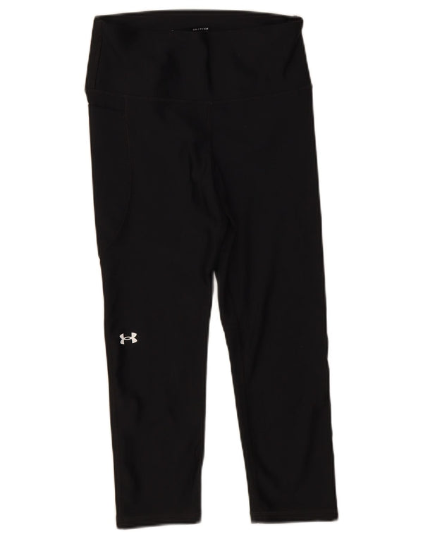 Under Armour Damen Capri-Leggings UK 8 Small Schwarz