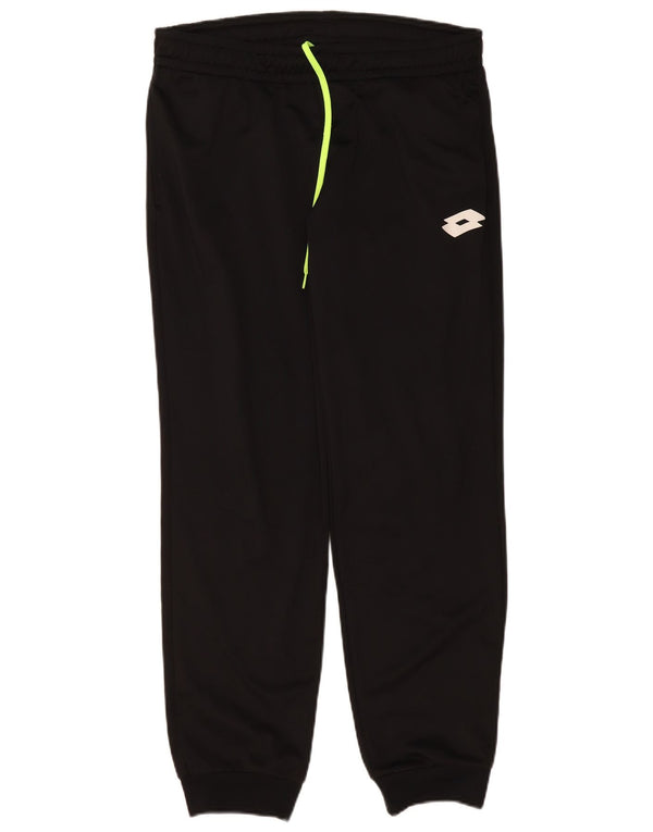 Lotto Mens Tracksuit Trousers Joggers Medium Black Polyester