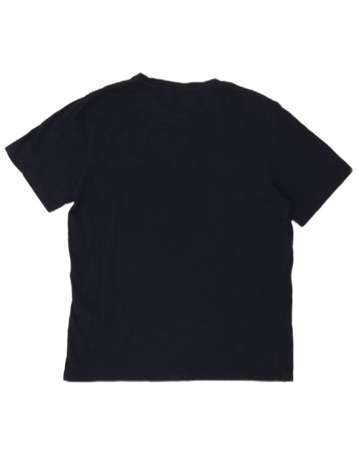Jack & Jones Herre grafisk T-shirt Top Medium Marineblå Bomuld