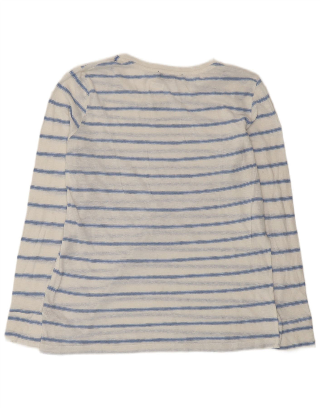 Marks & Spencer Blusa para mujer Top UK 44 Poliéster a rayas blancas medianas