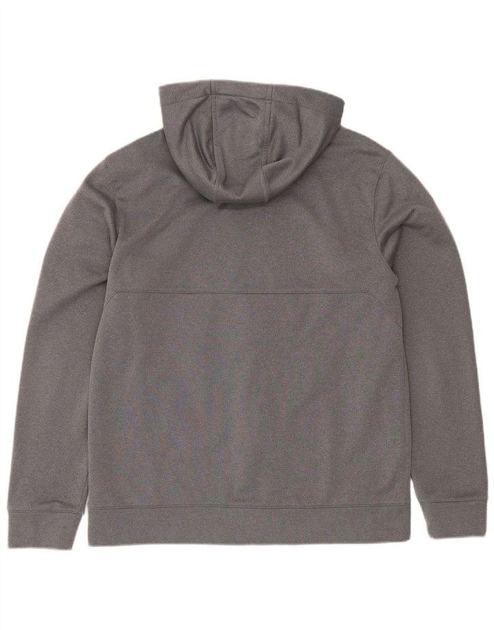 The North Face Mens Zip Hoodie Sweater Medium Grey Polyester