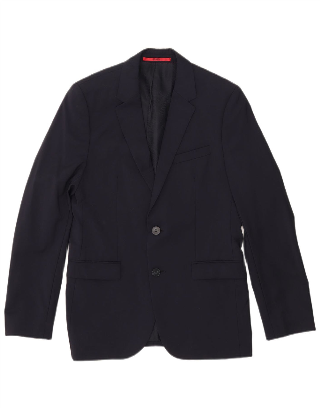 Hugo Boss Mens 2 Button Blazer Jacket EU 46 Small Navy Blue