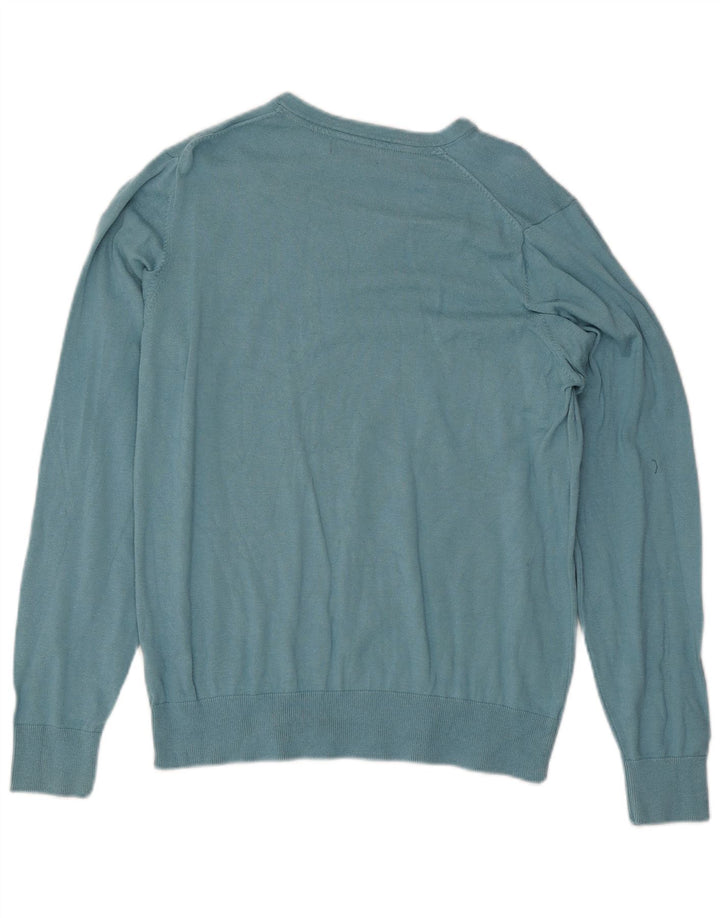 Marks & Spencer Herre Autograph V-hals sweater Medium Blue Bomuld