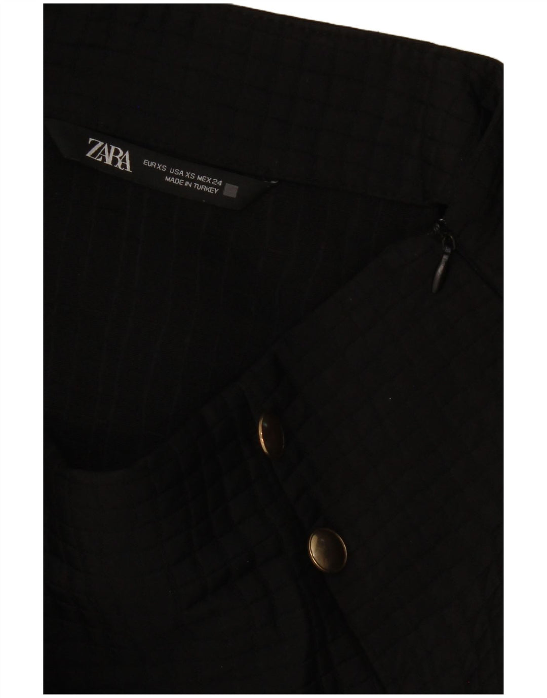 Fusta mini pentru femei ZARA XS W25 Negru