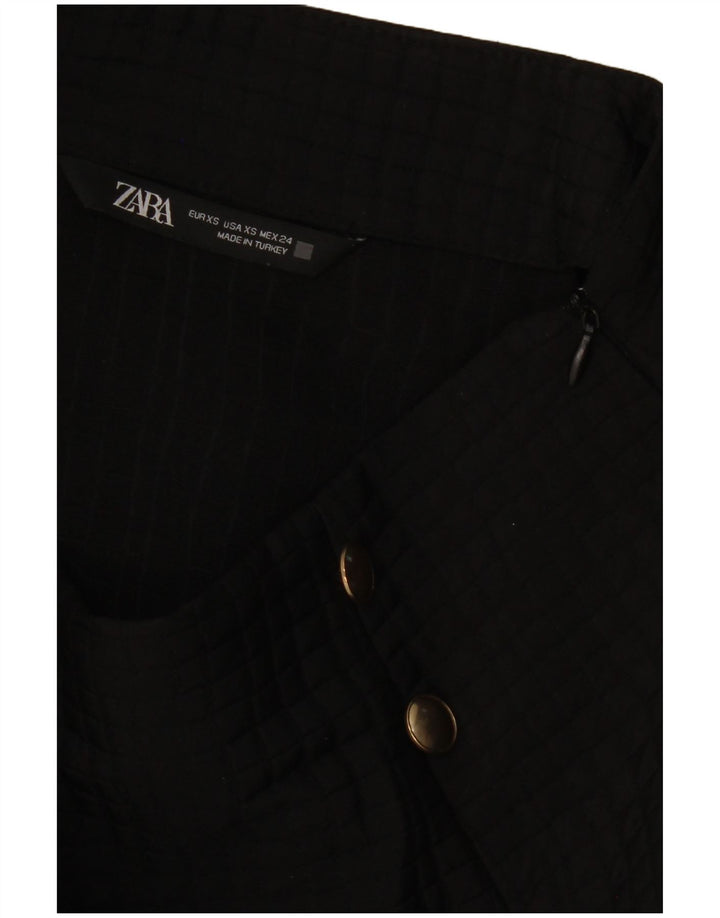 Fusta mini pentru femei ZARA XS W25 Negru