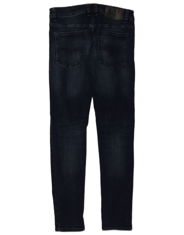 Diesel Mens Skinny Jeans W32 L32 sötétkék pamut
