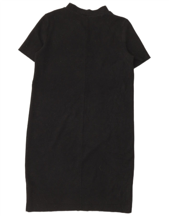 Zara Womens Trafaluc Shift Dress UK 14 Medium Black Cotton