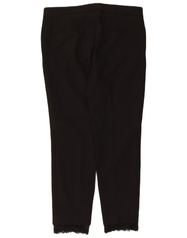 Slim-Anzughose für Damen von Zara, Größe M, W28, L26, Schwarz, Polyester