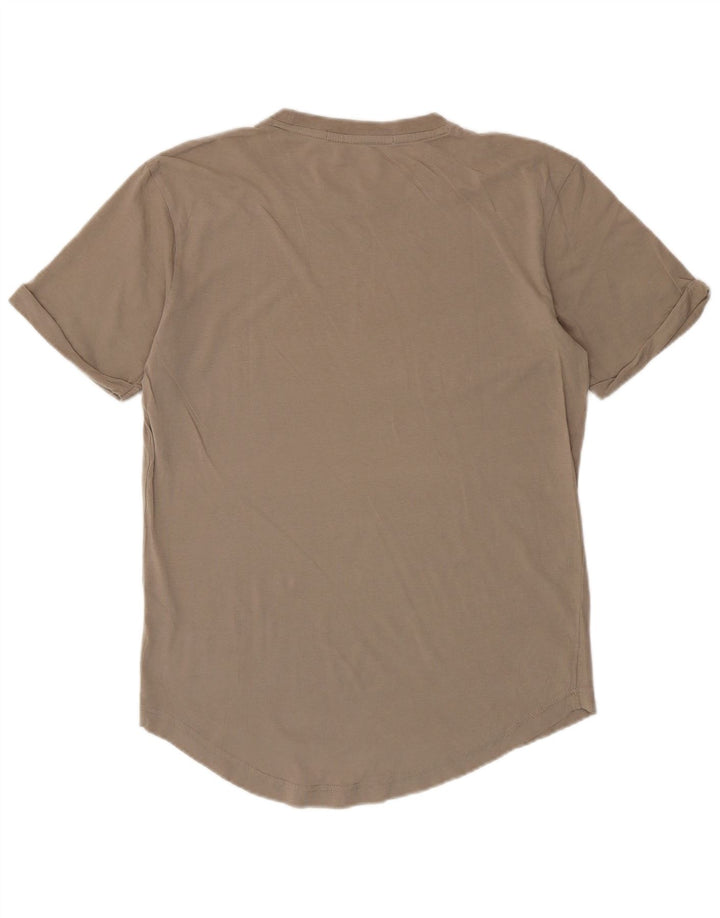 CALVIN KLEIN JEANS Mens T-Shirt Top Small Grey Cotton