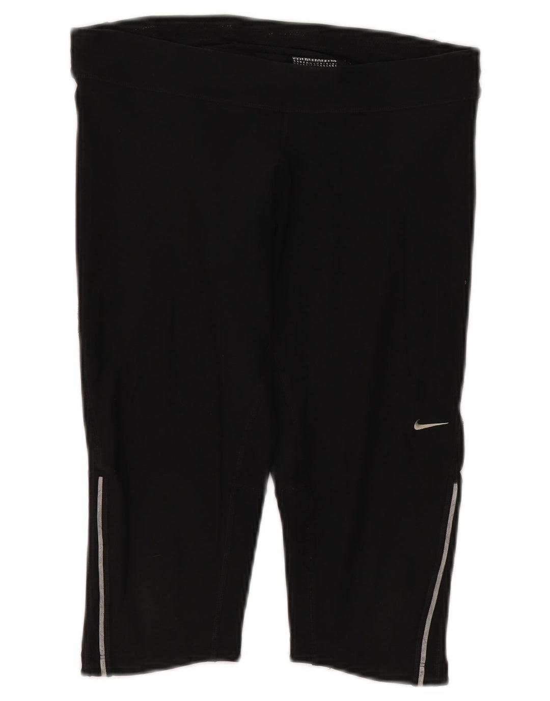 Nike Dame Dri Fit Capri Leggings UK 14 Medium Sort Polyester