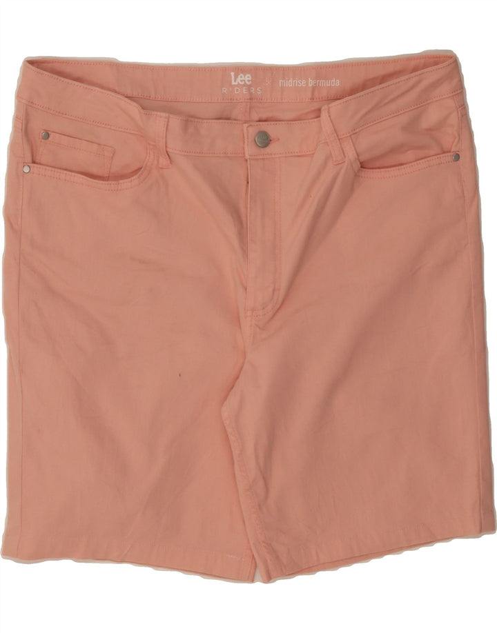 LEE Womens Mid Rise Bermuda Shorts W40 2XL Pink Vintage Lee and Second-Hand Lee from Messina Hembry 