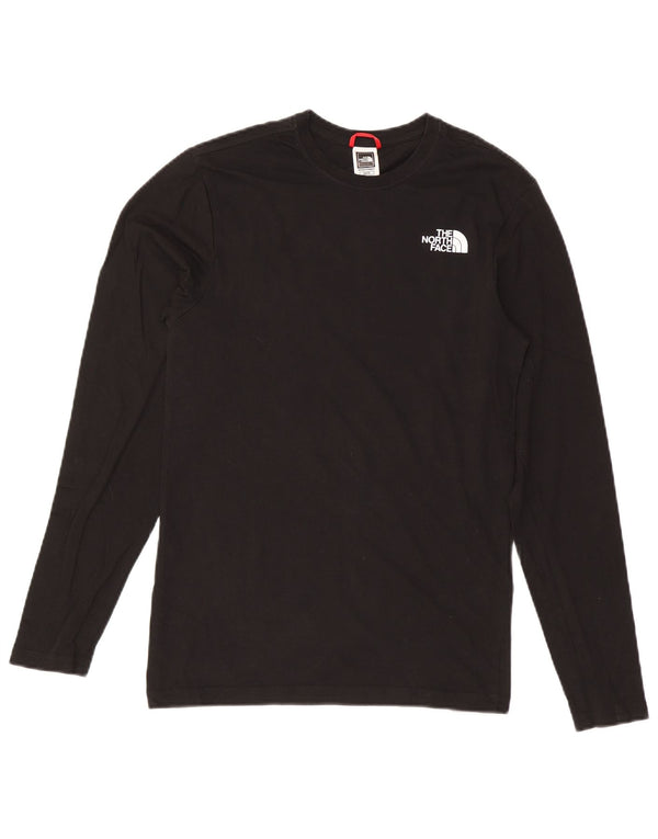 Top grafico da uomo The North Face manica lunga XS cotone nero