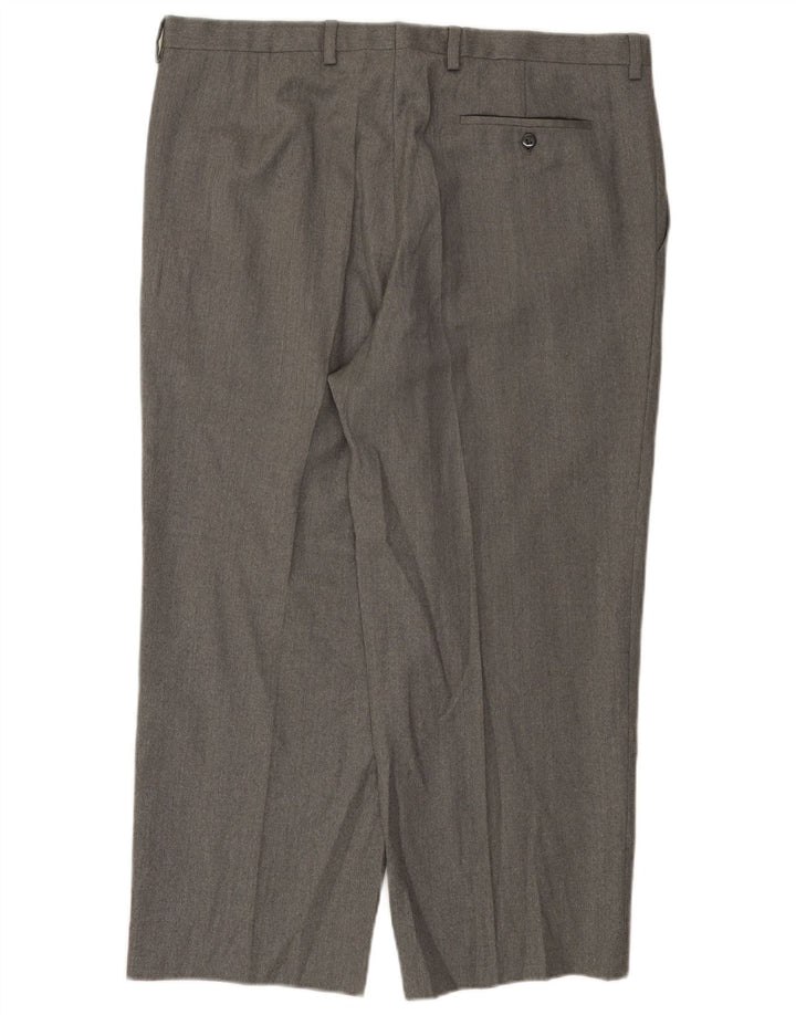 Burberry Mens Pegged Suit Trousers IT 48 Medium W36 L25 Grey Virgin Wool