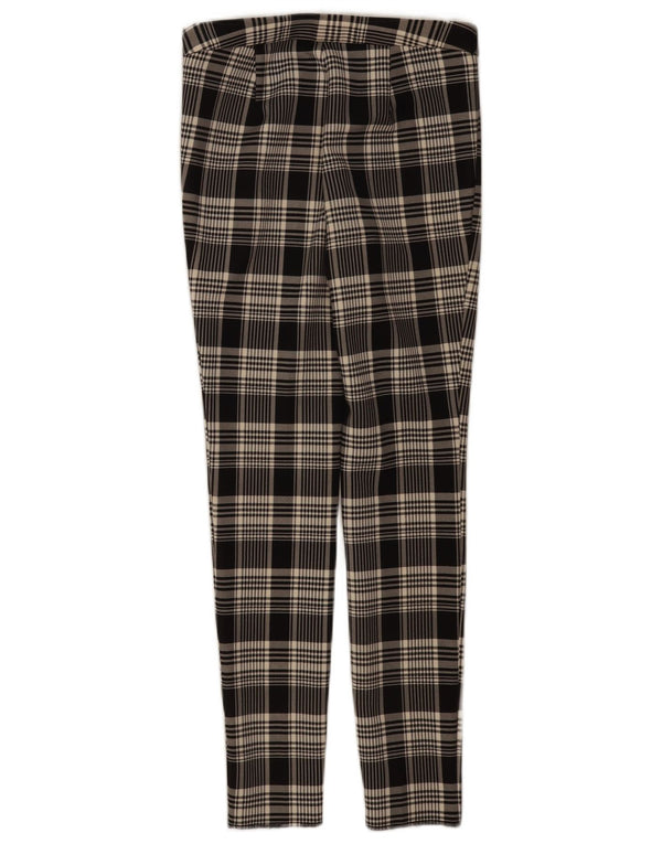 Zara Dame Slim Casual Bukser XS W24 L28 Sort Ternet