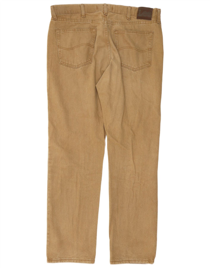 Lee Herren-Jeans mit normaler Passform, gerade Passform, W38, L32, braune Baumwolle