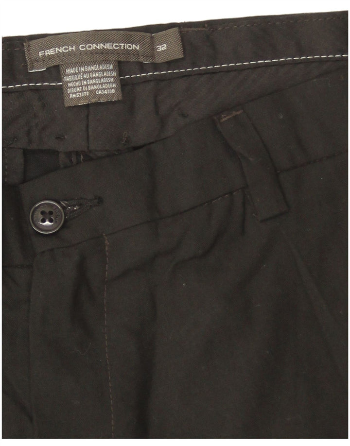 French Connection Mens Slim Suit Trousers W32 L31 Black Polyester