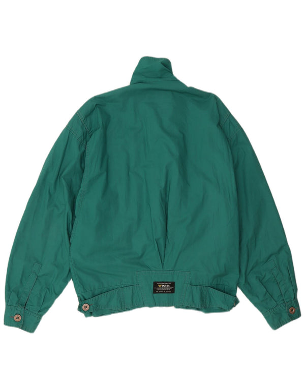 POP 84 Herre Utility Jacket UK 38 Medium Green Cotton