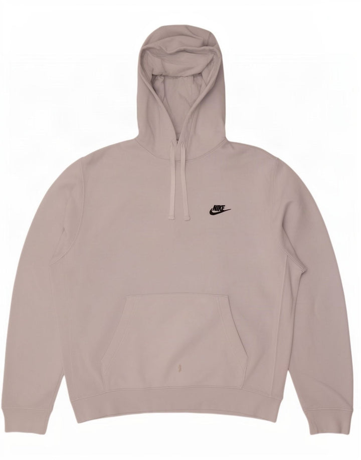 Męski sweter z kapturem Nike, duży, szary, bawełniany