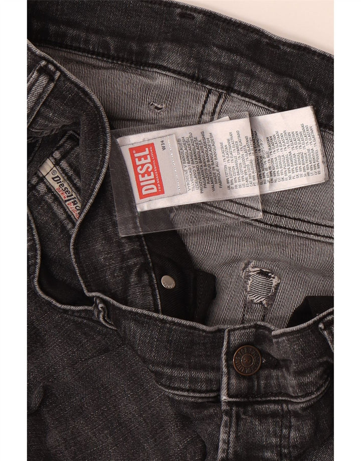 Diesel Herren Slim Jeans W34 L33 Graue Baumwolle